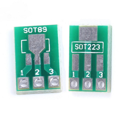 SOT89 switch to DIP SOT223 to DIP adapter board 1.5mm pitch pin pitch patch universal board PCB