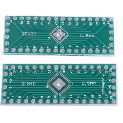 QFN32 QFN40 transfer board patch to DIP DIP 0.5mm pitch adapter plate PCB