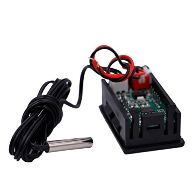 Red LED Temperature Meter -50~110 Degree C Detector Sensor Probe 12V Digital Thermometer Monitor Tester