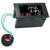 AC 80V - 300V 100A Single Phase 4 in 1 AC Voltmeter Ammeter Power Energy Meter Kwh Color Screen LED Display Single Phase