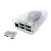 Raspberry pi 2 Model B/B+ ABS Blob case with mini FAN (Transparent)