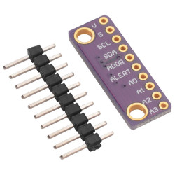 ADS1015 Ultra Small 12 Bit Precision Analog-to-Digital Converter ADC Development Board Module ADS1015 Ultra Small 12 Bit Precision Analog-to-Digital Converter ADC Development Board Module