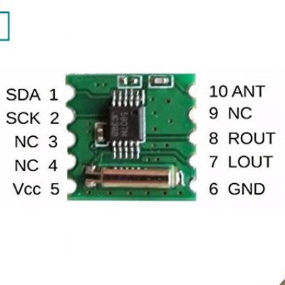 FM Stereo Radio RDA5807M Wireless Module RRD-102V2.0