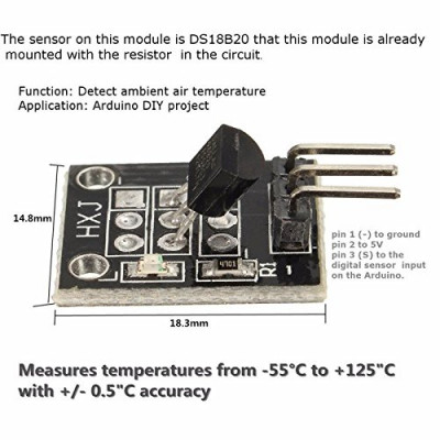 DS18B20 18B20 Temperature Sensor Module KY-001