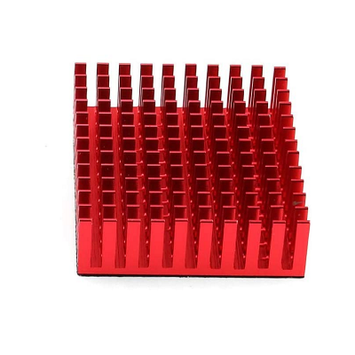  Aluminum Radiator IC Heat Sink Heat Sink 40 x 40 mm x 11 mm Red