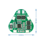 3S 3 series 12V 18650 lithium battery protection board 11.1V 12.6V overcharge and overdischarge protection working current 8A