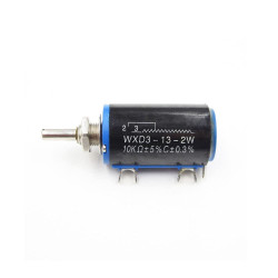 WXD3-13-2W 10K ohm WXD3-13 2W Rotary side Rotary Multiturn Wirewound Potentiometer WXD3-13-2W 10K ohm WXD3-13 2W Rotary side Rotary Multiturn Wirewound Potentiometer