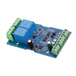 2 Way Modbus RTU 2-Channel Relay Module Switching Input and Output RS485 TTL 2 Way Modbus RTU 2-Channel Relay Module Switching Input and Output RS485 TTL
