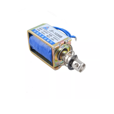 JF-1039B DC 24V 25N 10mm Stroke Push-Pull Type DC Solenoid Electromagnet Linear Motion