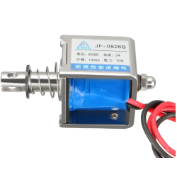 JF-0826B DC 6V 20N 10mm Strole Push-Pull Type DC Solenoid Electromagnet Linear Motion JF-0826B DC 6V 20N 10mm Strole Push-Pull Type DC Solenoid Electromagnet Linear Motion