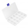 15 Grids Transparent Plastic Storage Box for Small Component Jewelry Pills Organizer