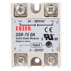 FOTEK 24V-380V 75Amp 250V SSR-75 DA Solid State Relay Module 3-32V DC To AC FOTEK 24V-380V 75Amp 250V SSR-75 DA Solid State Relay Module 3-32V DC To AC
