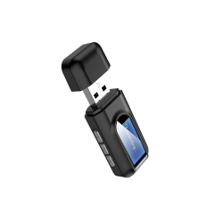 Bluetooth 5.0 Adapter Wireless Receiver LCD Display USB Music Audio Transmitter For PC TV Car 3.5mm Aux Adapter Bluetooth 5.0 Adapter Wireless Receiver LCD Display USB Music Audio Transmitter For PC TV Car 3.5mm Aux Adapter