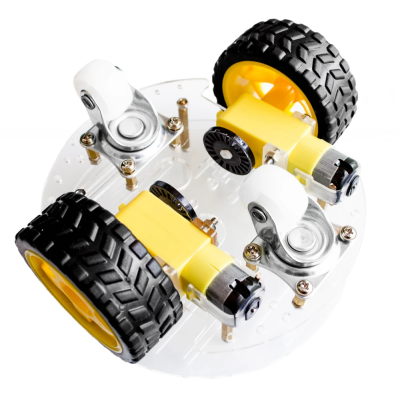 2wd smart car chassis for tracing robot new round version