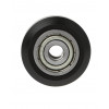 POM Flat passive model round pulley Outer Dia: 23.89mm Thickness:11mm Inside Dia: 5mm Bearing type: 625zz