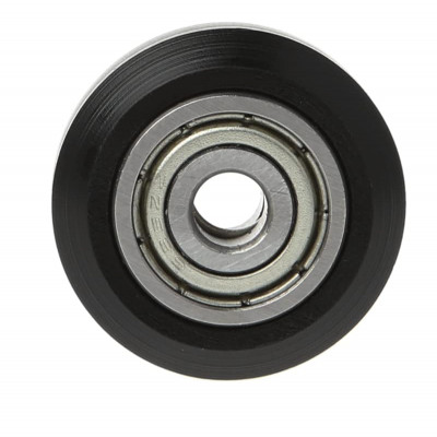 POM Flat passive model round pulley Outer Dia: 23.89mm Thickness:11mm Inside Dia: 5mm Bearing type: 625zz