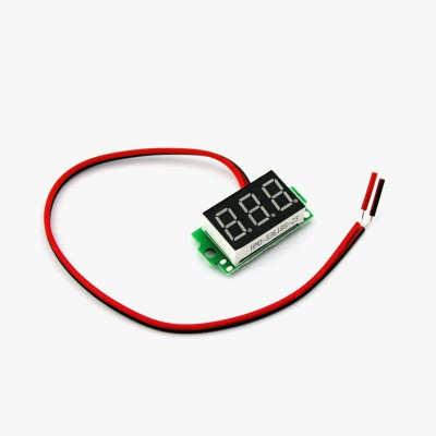 0.36 Inch Mini LED Digital Voltmeter Red DC 4.7 to 32V 3 Digit 2 wire