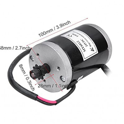 MY6812 12V 100W High Speed Small Brush Motor with Belt Pulley for E Bike e-bike