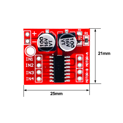 2-way DC motor speed control module reversing H-bridge PWM stepping motor L298N