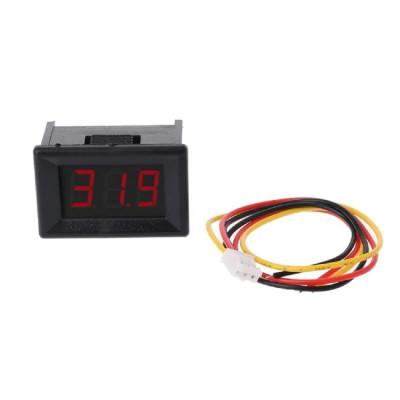 Digital Voltmeter Red LED Car Voltage Detector 0.36 inch three wire 0-100v Red