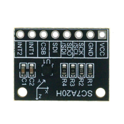 SC7A20H High Precision 3-Axis Gravity Acceleration Tilt Angle Sensor Module IIC/SPI Transmission SC7A20H High Precision 3-Axis Gravity Acceleration Tilt Angle Sensor Module IIC/SPI Transmission