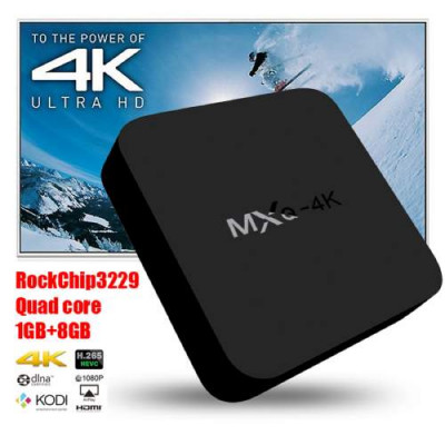 MXQ-4K Quad Core RK3229 h265 4k network player wifi 1g 8g Android TV box