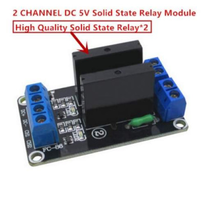 5V 2 Channel OMRON SSR Low Level Solid State Relay Module 250V 2A