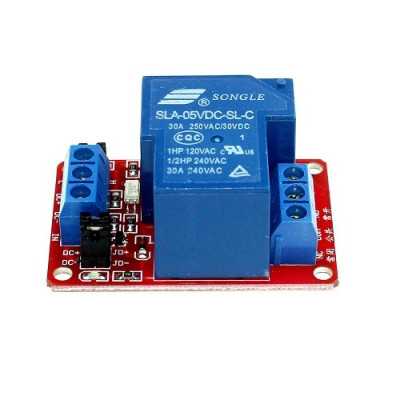 5V 30A 1-Channel Relay Module w Optocoupler High Low Level Trigger 