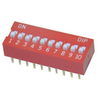 10 Positions DIP Switch