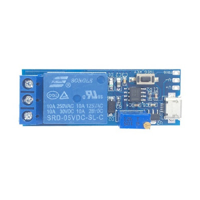 5V-30V Delay Relay Timer Module Trigger Delay Switch Micro USB Power Adjustable Relay Module