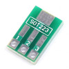 SOT89 switch to DIP SOT223 to DIP adapter board 1.5mm pitch pin pitch patch universal board PCB