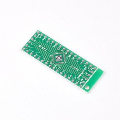 QFN32 QFP32 transfer board patch to DIP 0.8 / 0.65mm pitch adapter board PCB