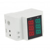 AC 80V to 300V AC 100Amp Digital AC Voltmeter Alternationg Voltage Current Meter DIN Rail Single Phase