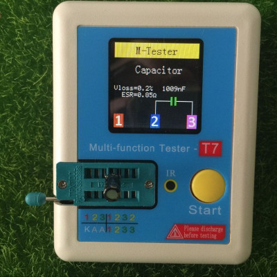 Transistor Tester TFT Diode Triode Capacitance Meter LCR-T7 LCR ESR T7 Meter NPN PNP MOSFET IR Multifunction Tester multimeter