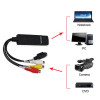 Easier Cap USB 2.0 Capture Card Video TV DVD VHS Audio Capture Card 3 in 1 VHS to DVD Adapter Converter PC PS3 Xbox for Win 7 8 10