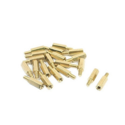 M3 15MM X 6MM HEXAGONAL SPACER WITH SCREW AND NUT SET
