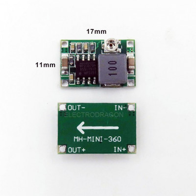 Mini360 Mini-360 DC-DC Hm Buck Converter Step Down Power Supply Module 4. 75-23V to 1-17V 340Khz Ultra-Small