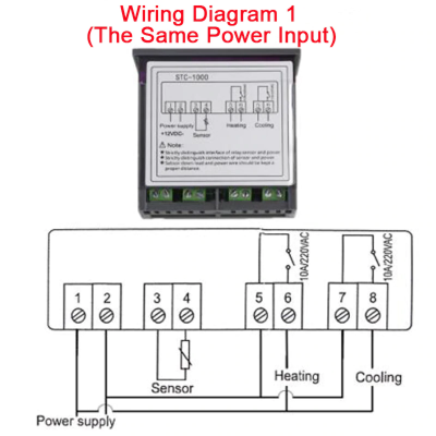 STC-1000 12V LCD Digital Thermostat Temperature Control dual Relay HOT and COLD