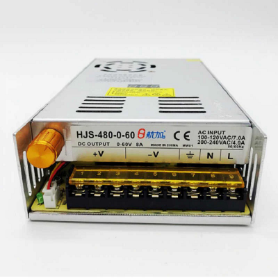 AC 110/220VAC to DC 0-60V 480W 8A Adjustable Switching Power Supply