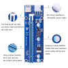 VER006C PCI-E Riser Card PCI Express PCIE 1X to 16X Extender Adapter USB 3.0 Cable SATA 6Pin Power for Mining 