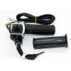 36V ebike Throttle with LCD Display ON-OFF Key Lock for electric Bike Bicycle Scooter erickshaw
