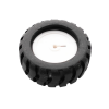 D-axis Rubber Tires, Robot Accessories, 43MM Tracking Car Model Wheels, with N20 Geared Motor DD