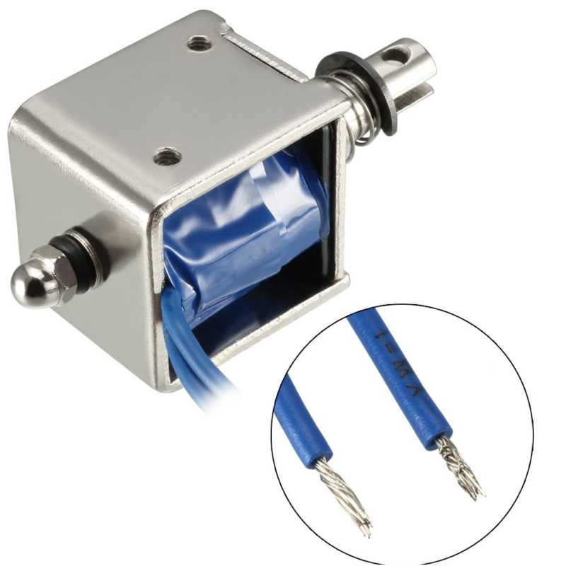 JF0826B DC 24V 20N 10mm Stroke PushPull Type DC Solenoid