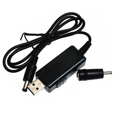 USB to DC5.5/3.5mm Router Optical Cat Booster Cable 5V Booster to 9V12V Charging Cable