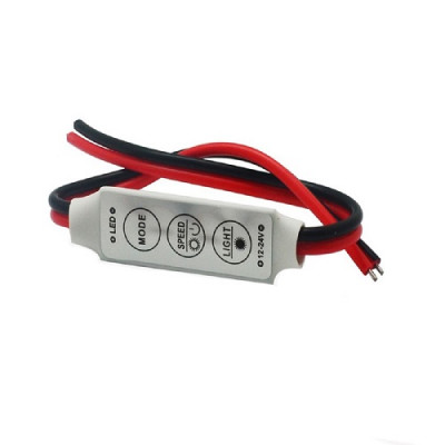 DC 12V 24V MINI LED DIMMER CONTROLLER 3 KEYS 6A CONTROL SINGLE COLOR LED SMD 3528 5050 5630