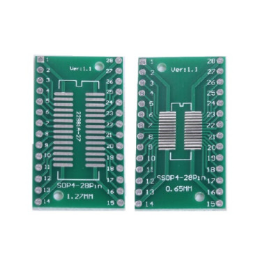 SOP28 transfer board S SOP28 to DIP28 TSSOP28 patch to DIP DIP switch board PCB
