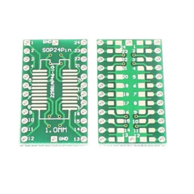 SOP24 transfer board SSOP24 patch to DIP 1.0mm pitch adapter board PCB