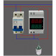 AC 200V to 450V AC 100Amp Digital AC Voltmeter Alternationg Voltage Current Meter DIN Rail Single Three Phase AC 200V to 450V AC 100Amp Digital AC Voltmeter Alternationg Voltage Current Meter DIN Rail Single Three Phase