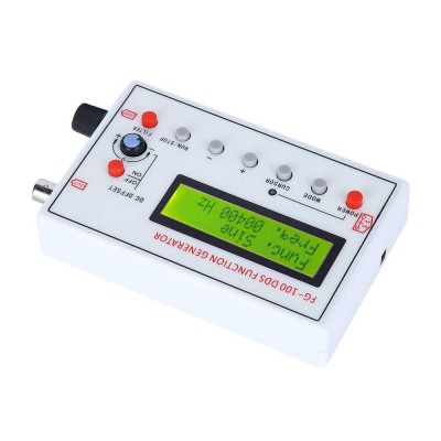 DDS Signal Generator FG-100 LCD Display Sine Frequency 1HZ-500KHz Counter Function Signal Source Generator Meter