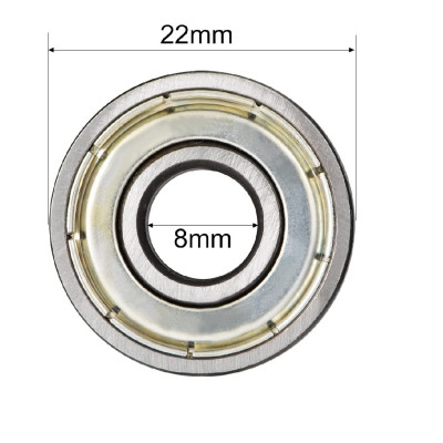 608ZZ Double Shielded Miniature High-carbon Steel Single Row 608ZZ ABEC-7 Deep Groove Ball Bearing 8 * 22 * 7 8x22x7mm